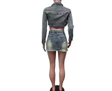 Load image into Gallery viewer, Denim Skirt Set
